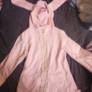 Bodyline bunny hoodie pink (M)